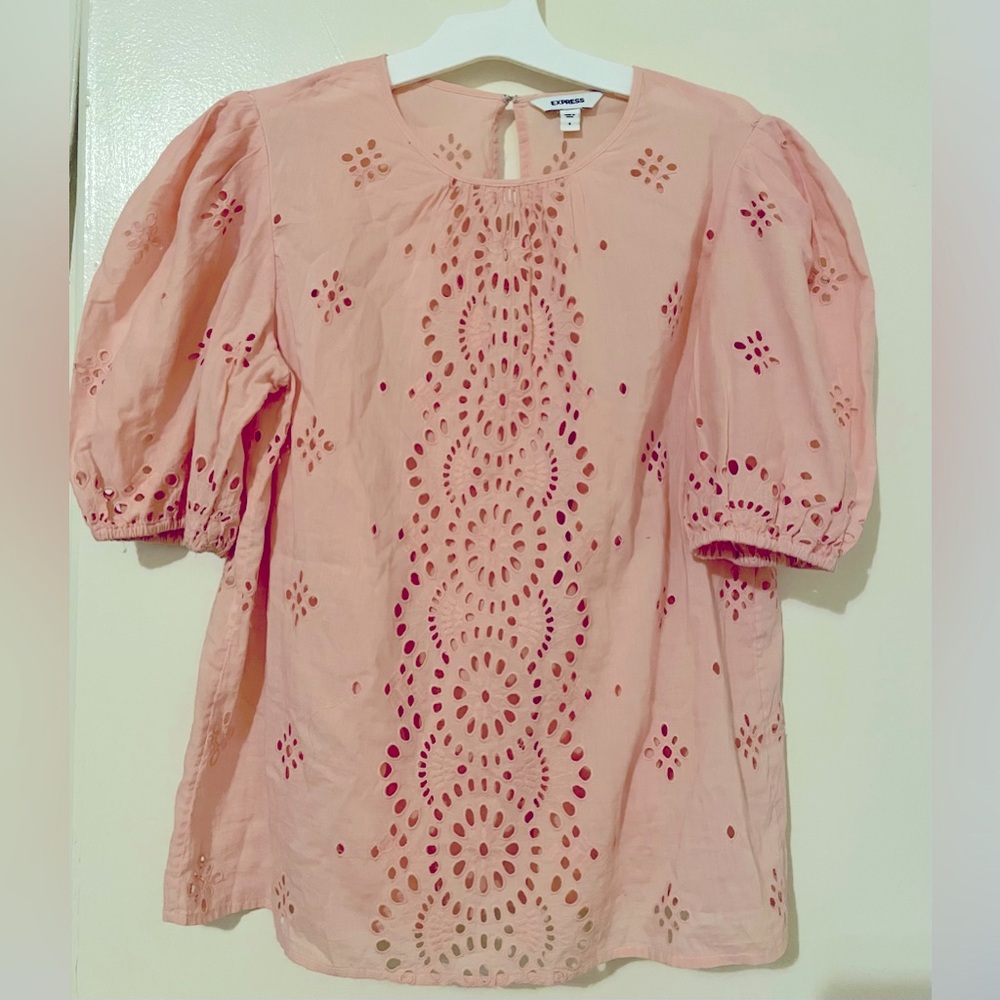 Eyelet blouse